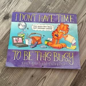 garfield jim davis paws 2001 calendar